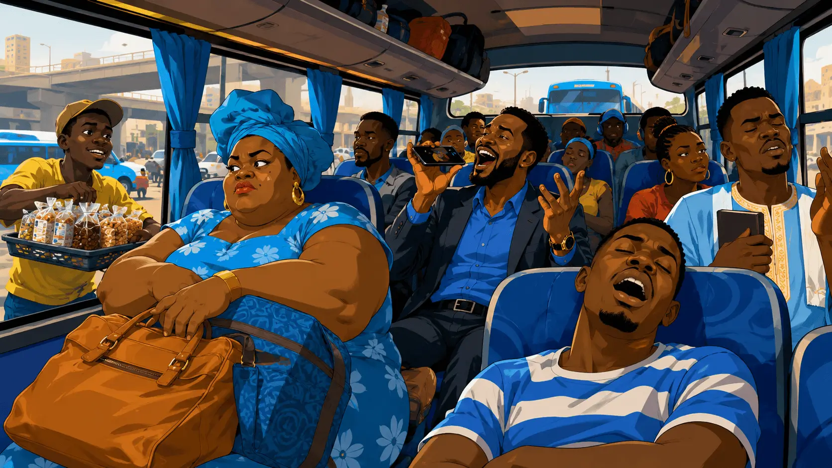 Les 7 types de passagers qu'on croise dans tous les bus au Cameroun